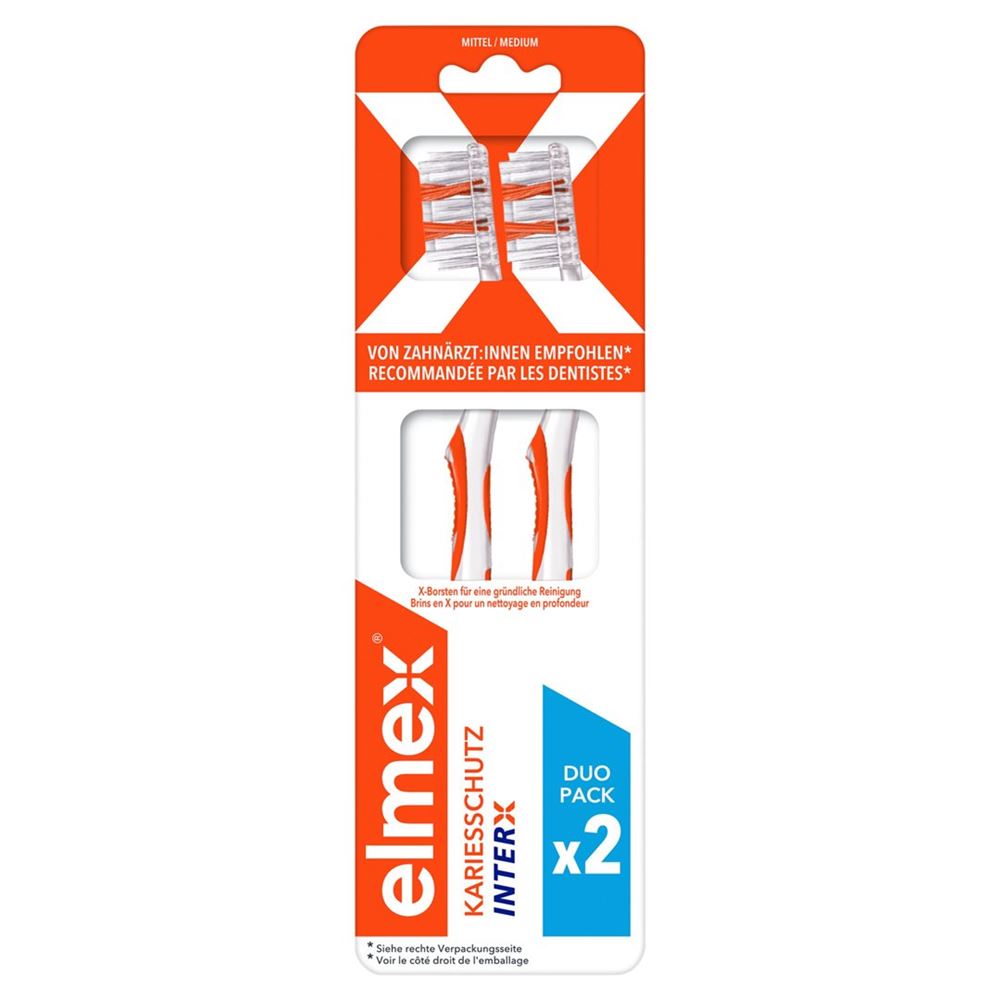 elmex Kariesschutz InterX Mittel Zahnbürste Duo
