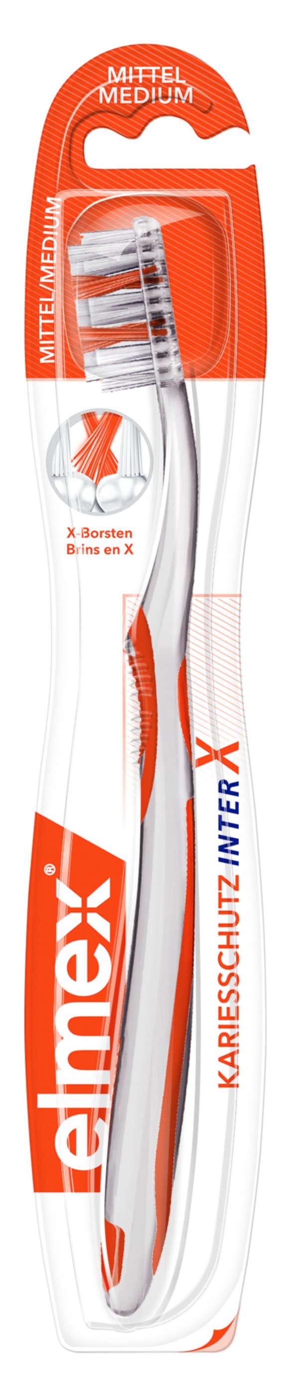 Image of elmex Kariesschutz InterX Mittel Zahnbürste Zahnbürste