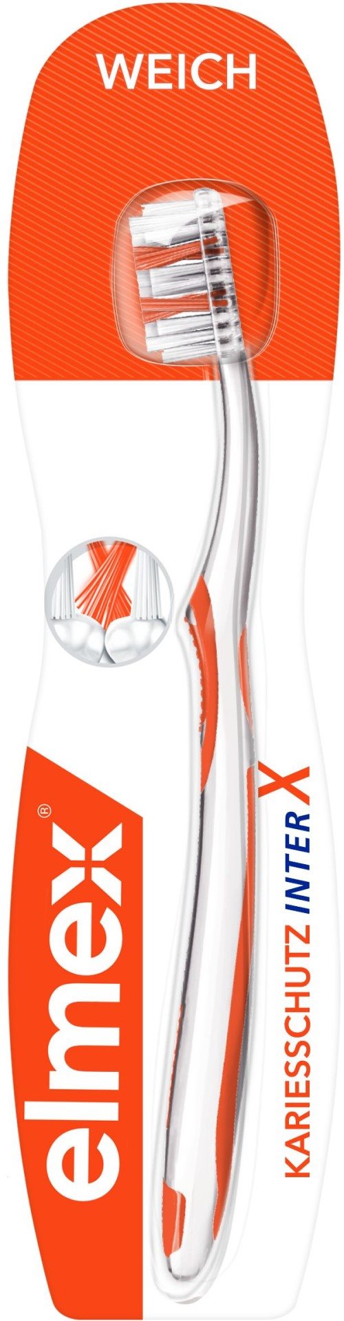 Image of elmex Kariesschutz InterX Weich Zahnbürste