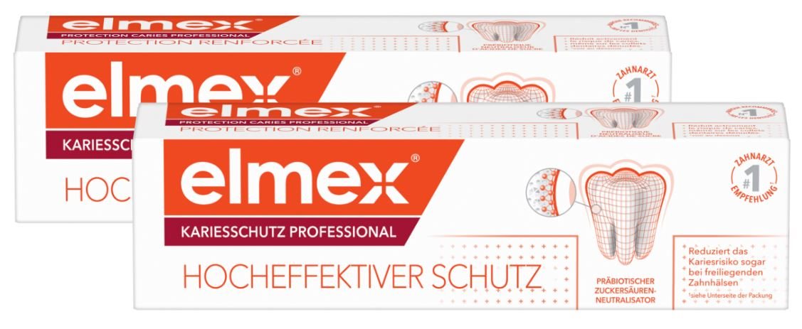Image of elmex Kariesschutz Professional Zahnpasta Duo 2 x 75 ml
