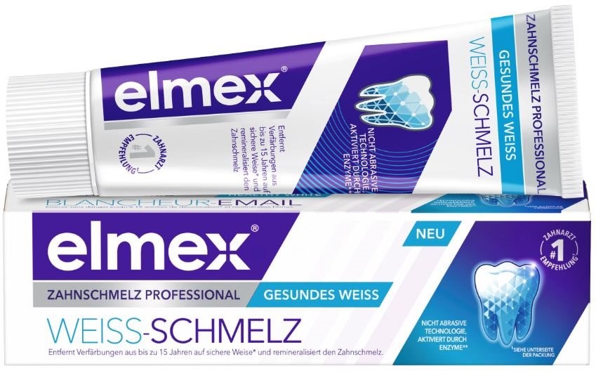 elmex Enamel Professional dentifricio opti-smalto sbiancante tubo 75 ml