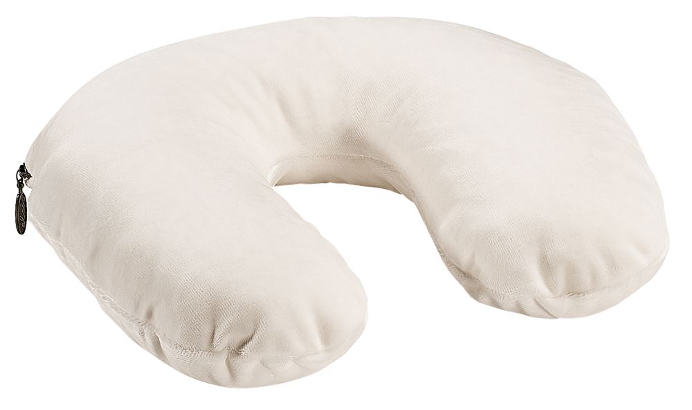 Elsa cuscino cervicale con fodera velluto turchese