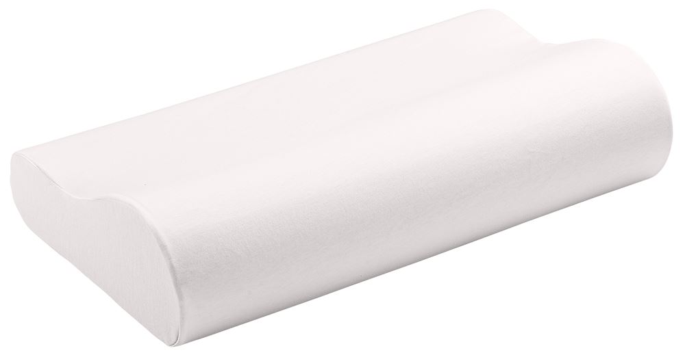 Elsa Nackenkissen 50x11cm inklusiv Baumwollbezug weiss | Viskoelastisch | Anatomisch geformt | Waschbar | Alltagshilfen Kissen & Rolle