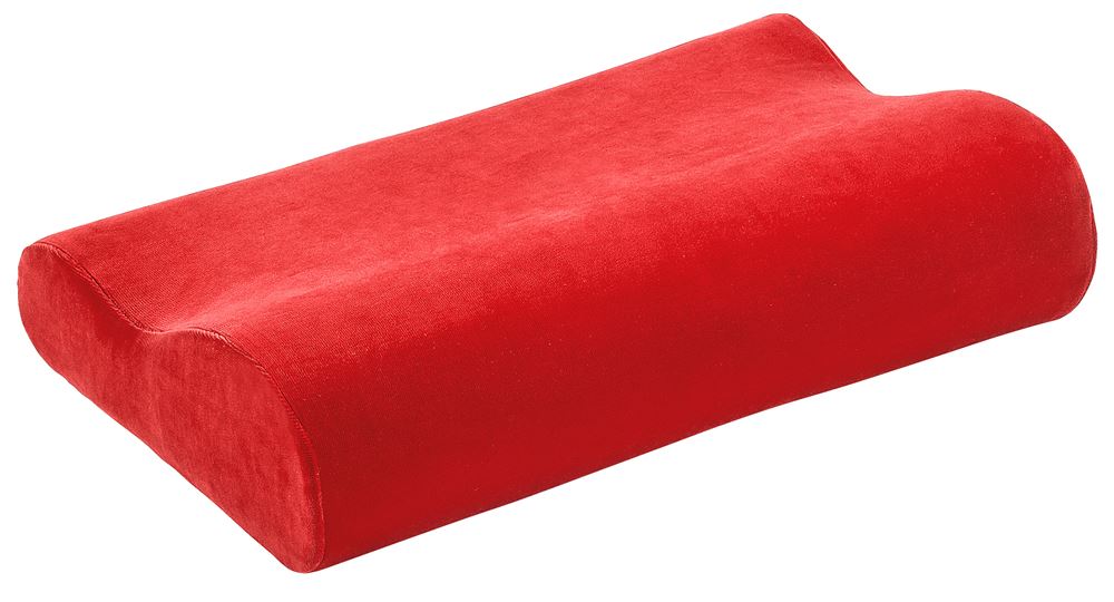 Elsa Nackenkissen 50x11cm inklusiv Veloursbezug rot