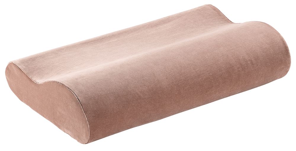Elsa Nackenkissen 50x11cm inklusiv Veloursbezug sand | Viskoelastisch | Anatomisch geformt | Waschbar | Alltagshilfen Kissen & Rolle