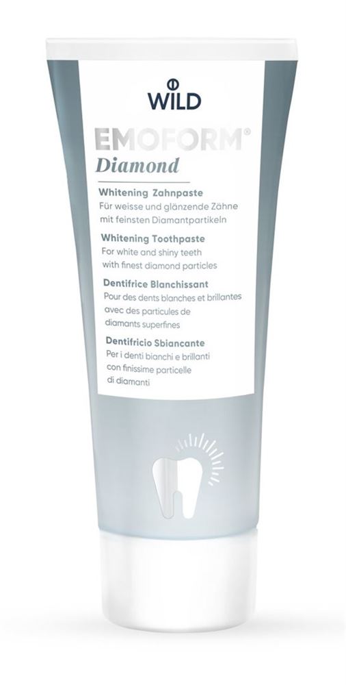 Emoform Diamond Zahnpaste Tb 75 ml | Zahnpflege | Körperpflege & Schönheit | weisse & glänzende Zähne | RDA ca. 30 | pH-Wert ca. 7 | Zahnseide & Stick