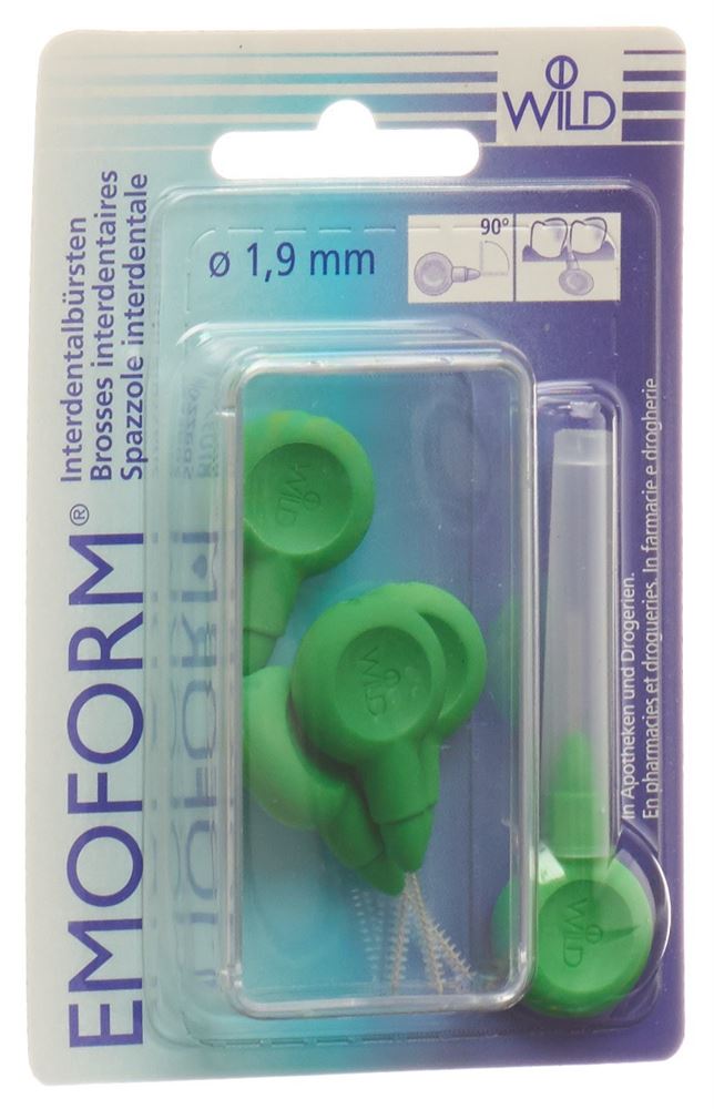 Image of Emoform Interdentalbürsten 1.9mm hellgrün 5 Stk