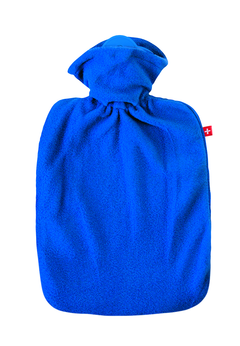 emosan borsa dell’acqua calda classic tessuto morbido blu