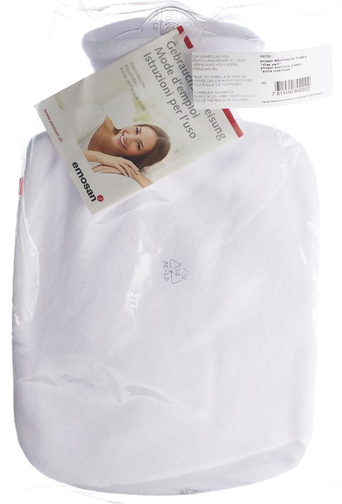 emosan bouillotte 1.8l blanc classic