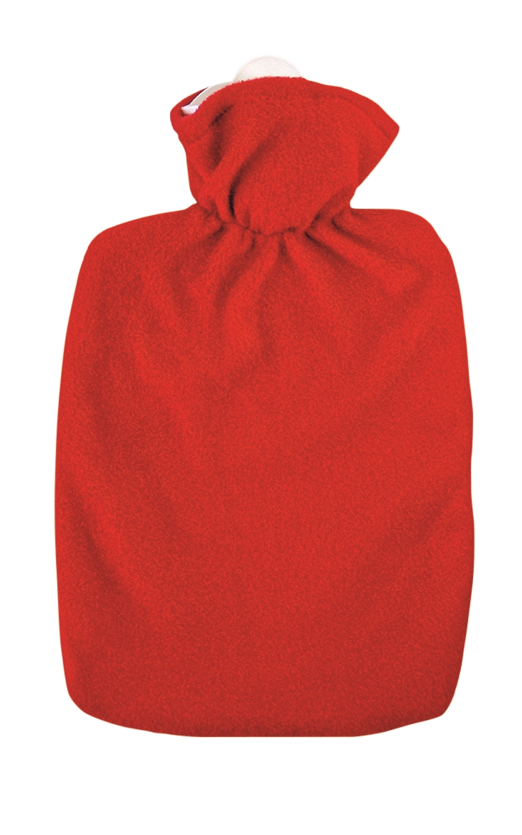 emosan borsa dell’acqua calda classic tessuto morbido rosso