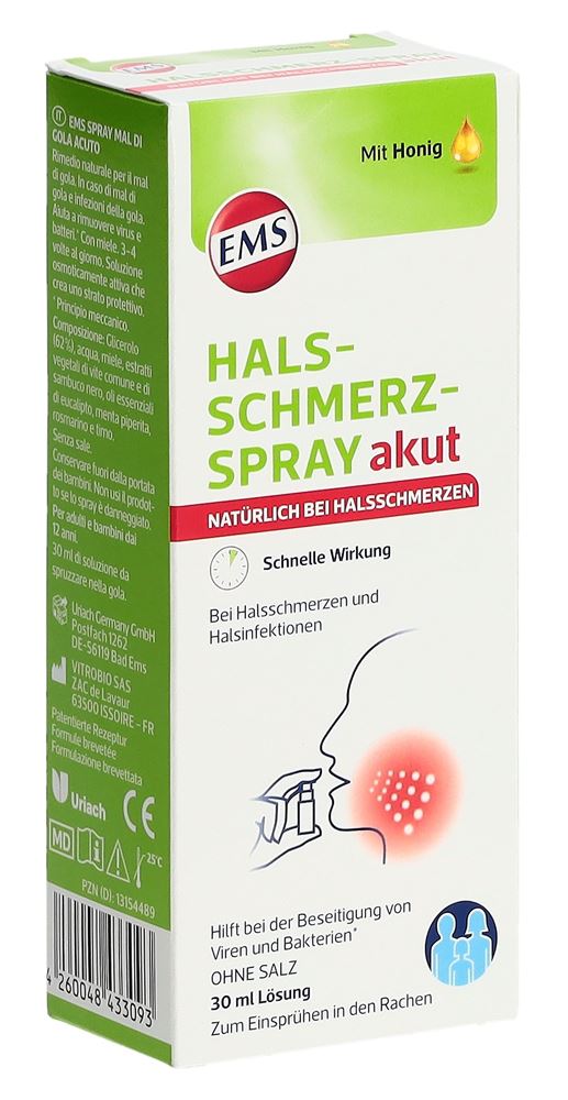 EMS Halsschmerzspray akut 30 ml