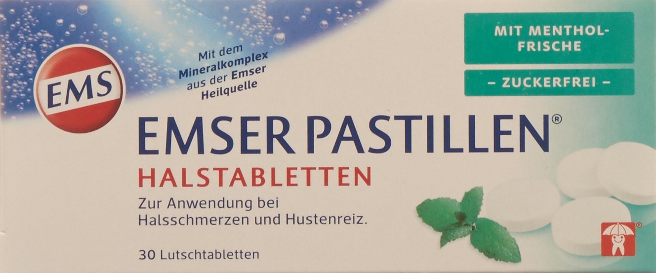 Emser Pastillen zuckerfrei mit Mentholfrische 30 Stk