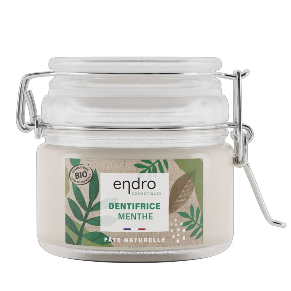 Endro Cosmétiques dentifrice naturel menthe verre 100 ml