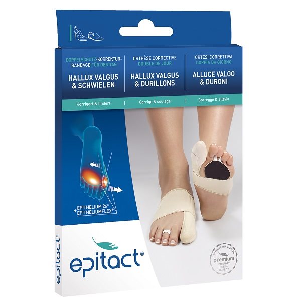 Epitact orthèse corrective double protection souple Hallux valgus Jour L 23-24.5cm droite