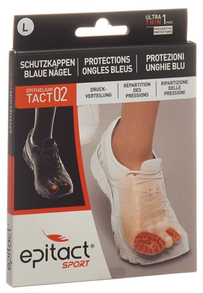 Epitact Sport ditale protezione unghie nere L 34mm 2 pezzi