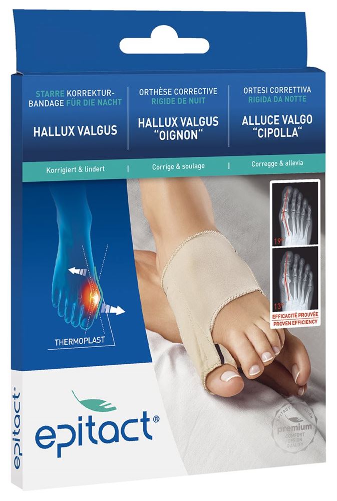 Epitact orthèse corrective rigide Hallux valgus Nuit M 21.5-23cm