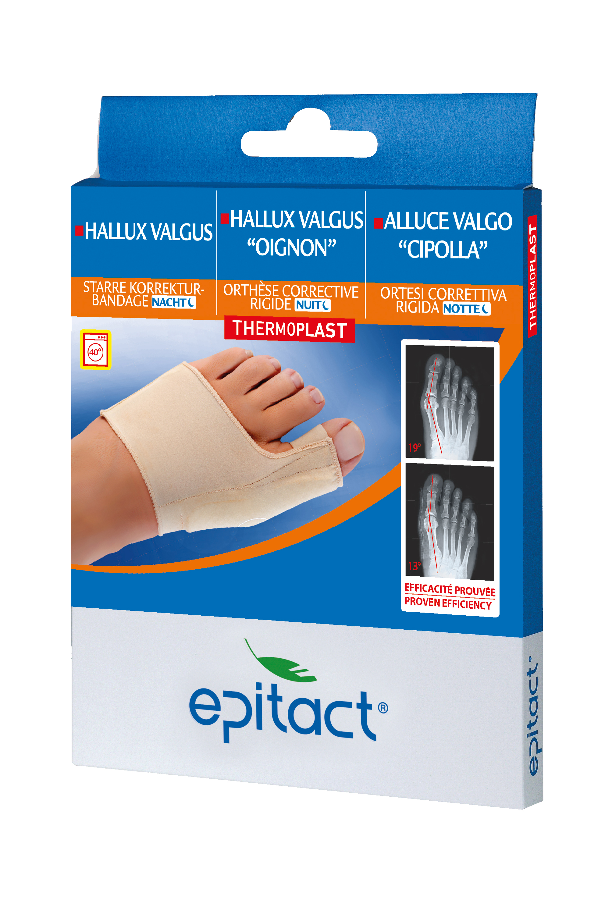 Image of Epitact starre Korrekturbandage Hallux Valgus Nacht S 20-21.5cm