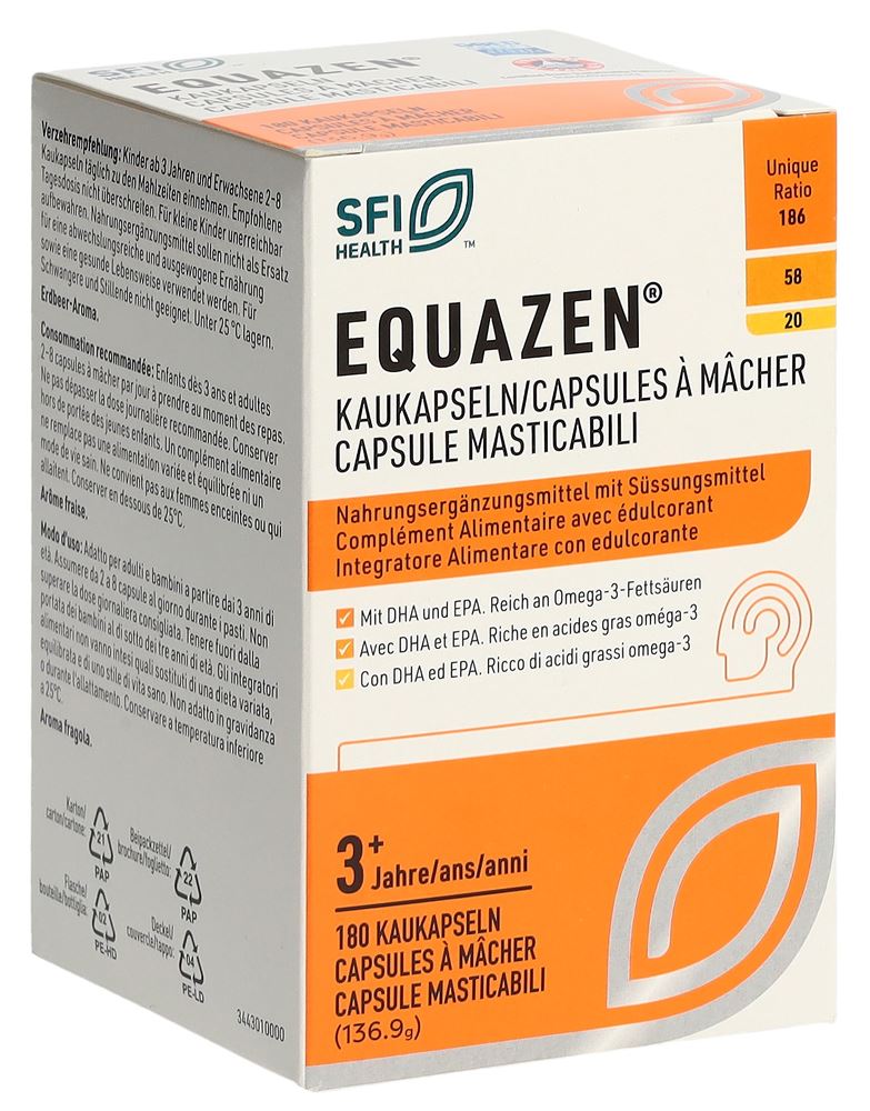 Equazen Kaukapseln/Capsules à mâcher/Capsule masticabili Ds 180 Stk