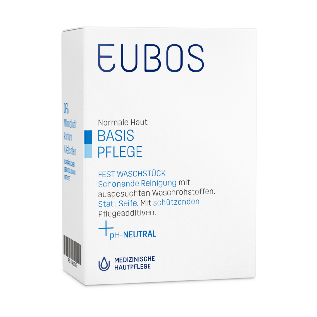 Image of Eubos Seife fest unparfümiert blau 125 g