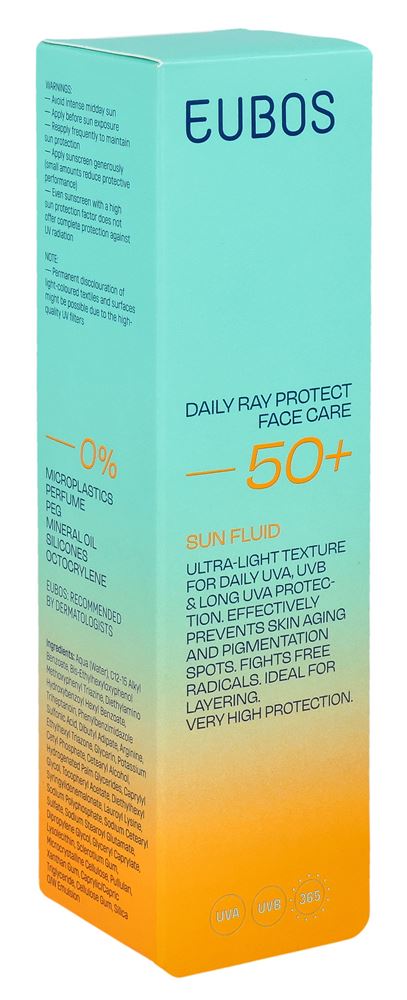 Eubos SUN Daily Ray Protect Fluid Spf50+ 50 ml