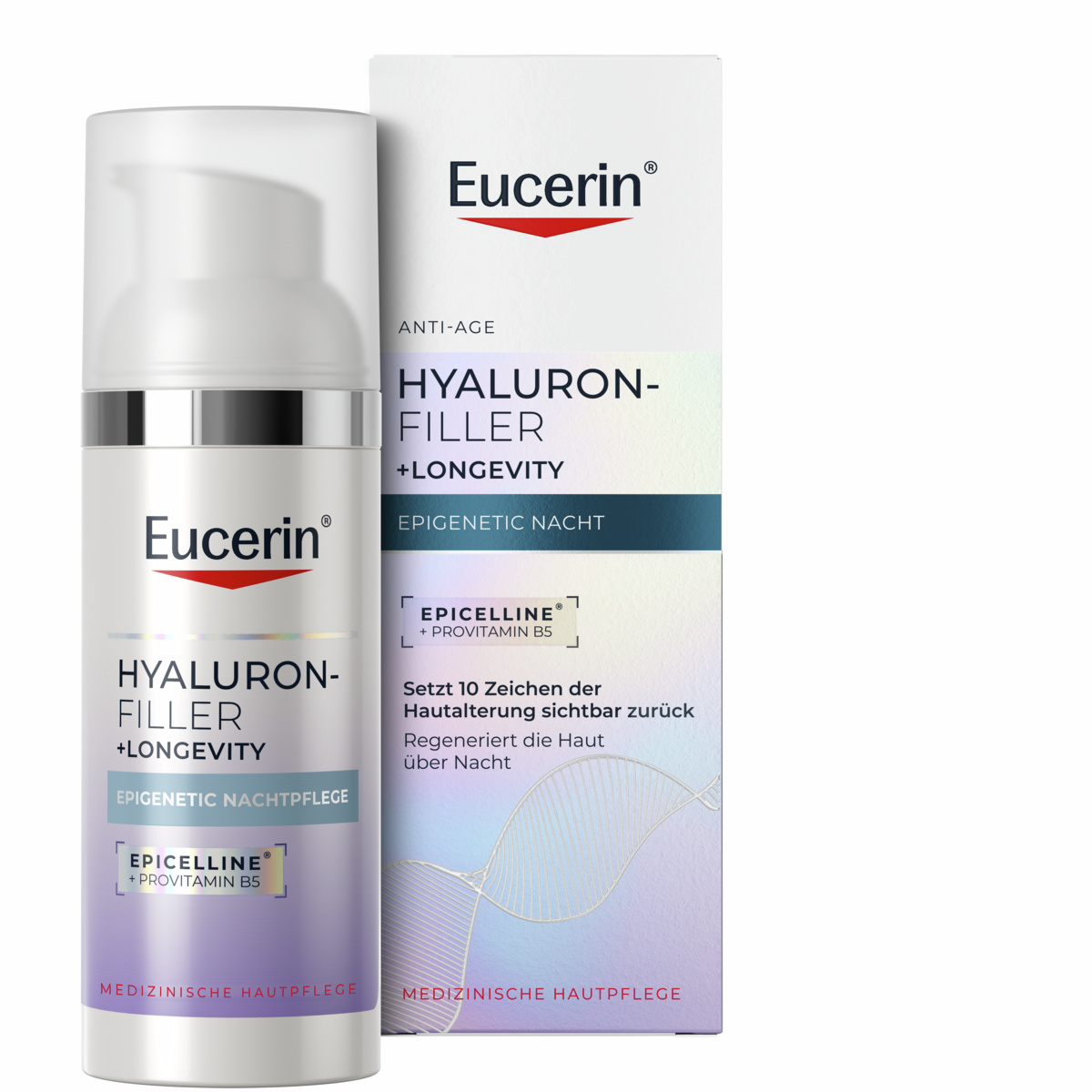 Eucerin Hyaluron-Filler + Longevity Epigenetic Nachtcreme (50ml)