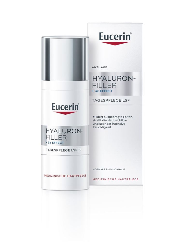 Eucerin Hyaluron-Filler Tagespflege normale Haut/Mischhaut Lsf15 50 ml | Körperpflege & Schönheit