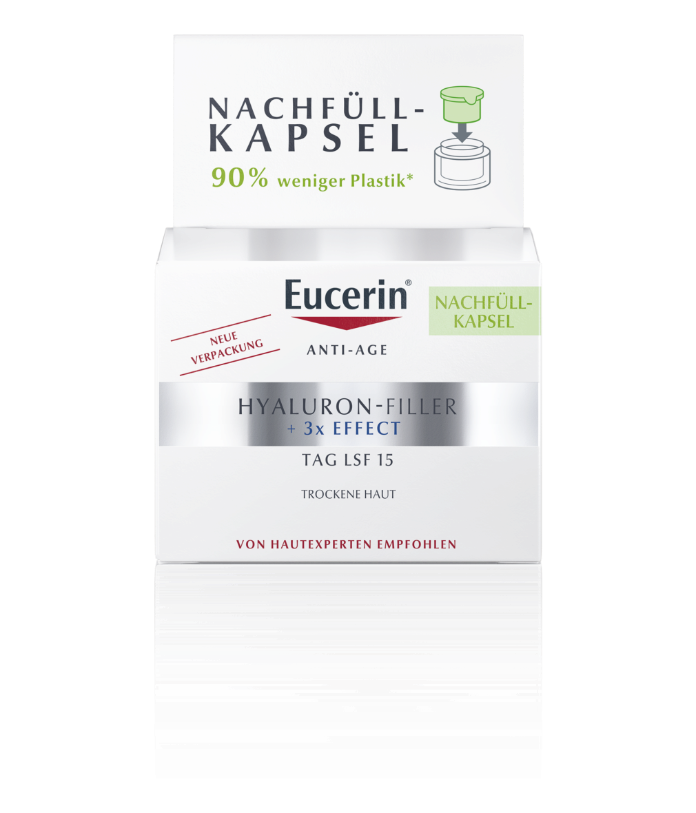 Eucerin Hyaluron-Filler Tagespflege trockene Haut Lsf15 Refill Topf 50 ml | Körperpflege & Schönheit