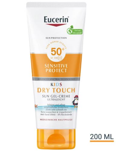 Eucerin SUN Kids Dry Touch gel-crème lotion Spf50+ tb 200 ml