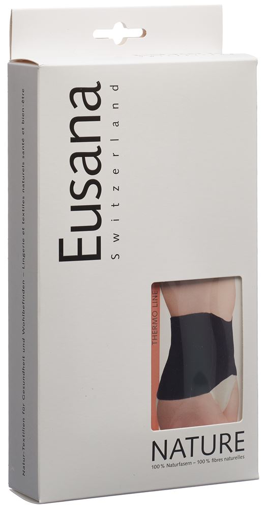 Eusana Pure Nierenwärmer M anatomisch schwarz