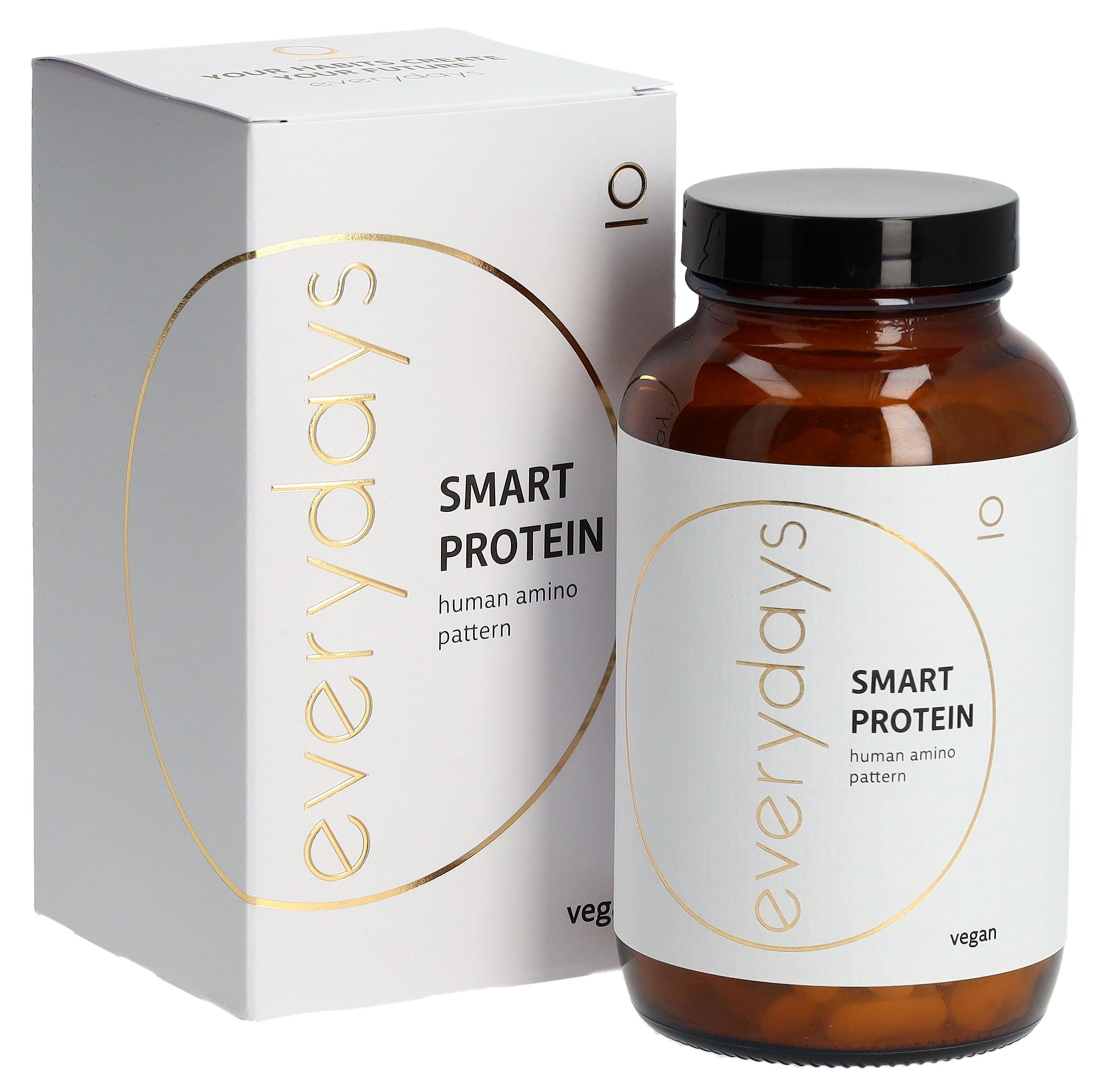 everydays Smart Protein Human Amino Pattern Tabl vegan Glasfl 180 Stk