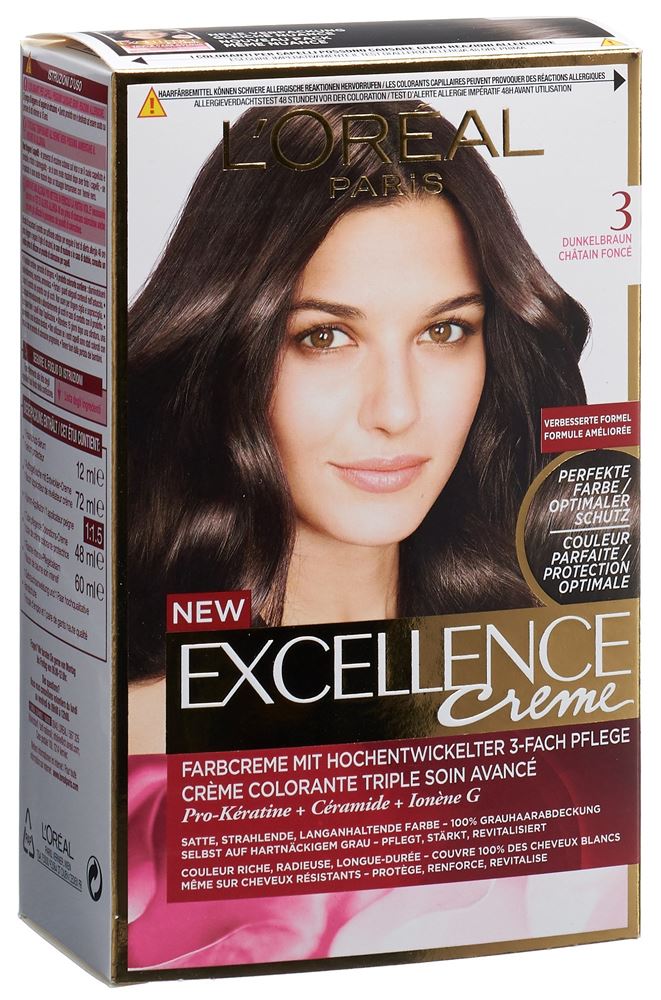 Image of Excellence Creme Triple Protection 3 dunkelbraun