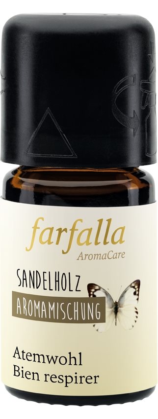 Image of farfalla Aromamischung bleib gesund Sandelholz Atemwohl 5 ml