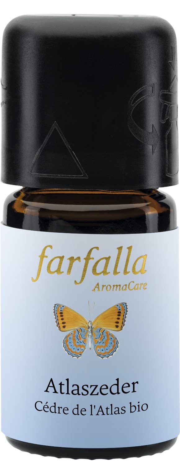 farfalla Cedro dell’Atlante olio essenziale kbA flacone 5 ml