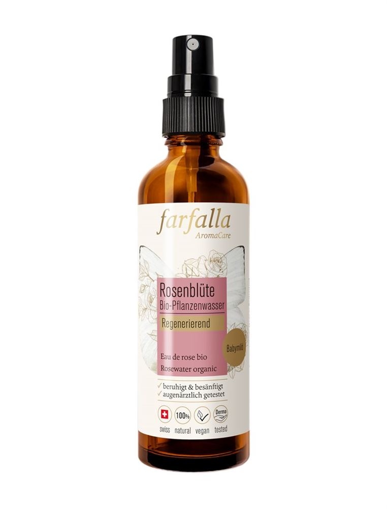 Farfalla Rosenblüte Bio Pflanzenwasser (75ml)