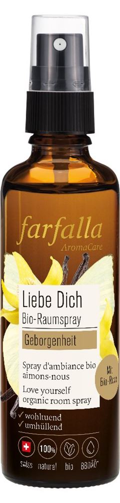 Image of farfalla Bio-Raumspray Geborgenheit Rose Liebe dich 75 ml