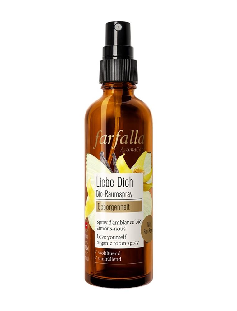 farfalla Bio-Raumspray Geborgenheit Rose Liebe dich 75 ml