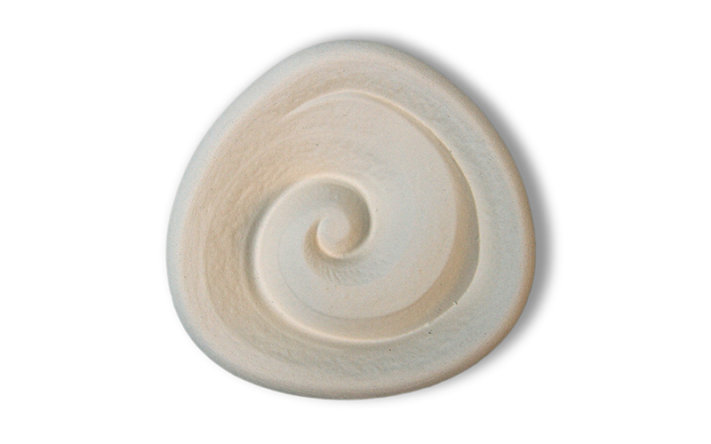 Image of farfalla Duftstein Spirale Unterseite glasiert