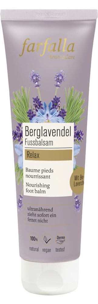 farfalla Balsamo piedi Berglavendel tubo 75 ml