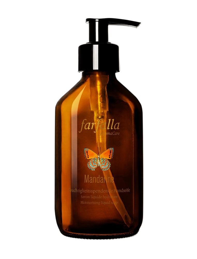 Image of farfalla Handseife feuchtigkeitsspendend Mandarine Disp 250 ml