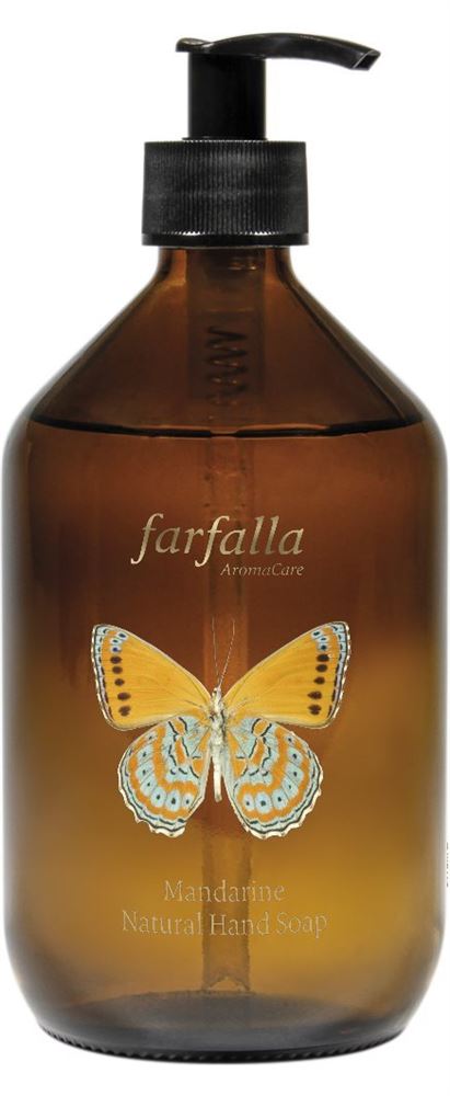 farfalla Savon liquide naturel mandarine fl verre 500 ml