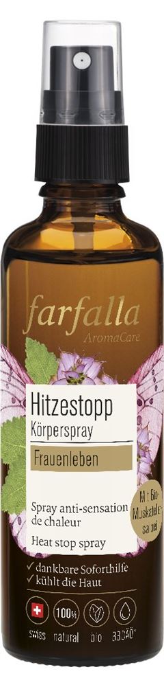 farfalla Hitzestopp Spray Frauenleben Muskatellersalbei 75 ml