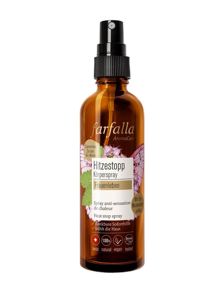Image of farfalla Hitzestopp Spray Frauenleben Muskatellersalbei 75 ml