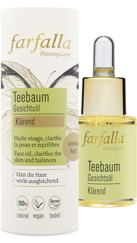 Image of farfalla Klärendes Gesichtsöl Teebaum 15 ml