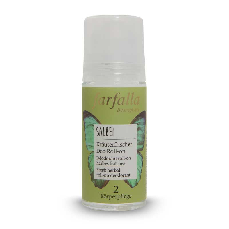 farfalla Deodorante roll-on erbe fresche Salvia 50 ml