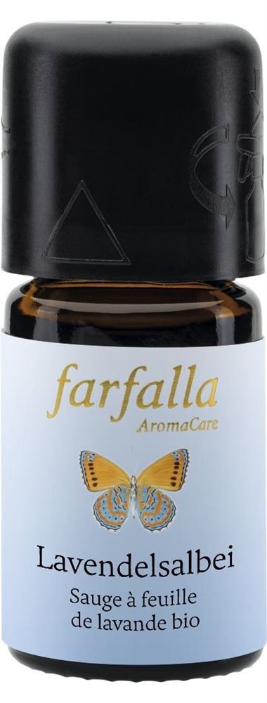 farfalla Sauge à feuille de lavande huil ess pauvre en cétone bio 5 ml