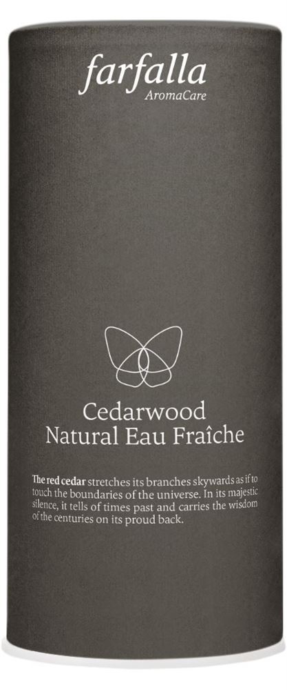 farfalla Natural Eau Fraîche Cedarwood Glasfl 100 ml