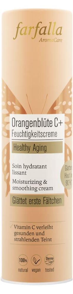 Image of farfalla Orangenblüte C+ Feuchtigkeitscreme Tb 30 ml