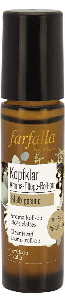 Image of farfalla Roll-on bleib gesund Kopfklar Minze 10 ml