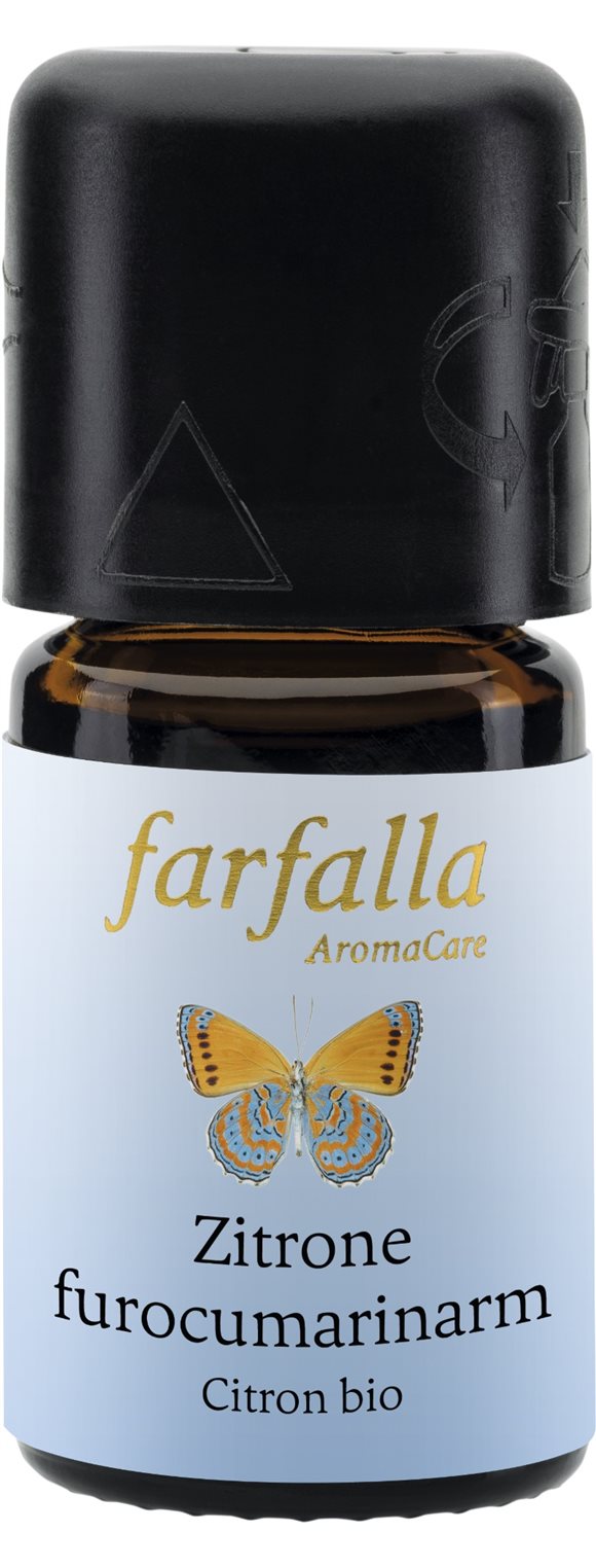 farfalla Limone olio essenziale bio a basso contenuto di furocumarine flacone 5 ml