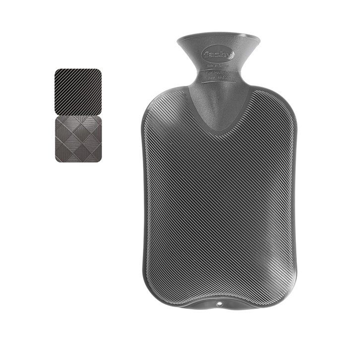 Image of Fashy Wärmeflasche 2l Halblamelle anthrazit